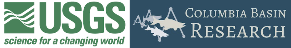 Side-by-side image of USGS and Columbia Basin Research logos
