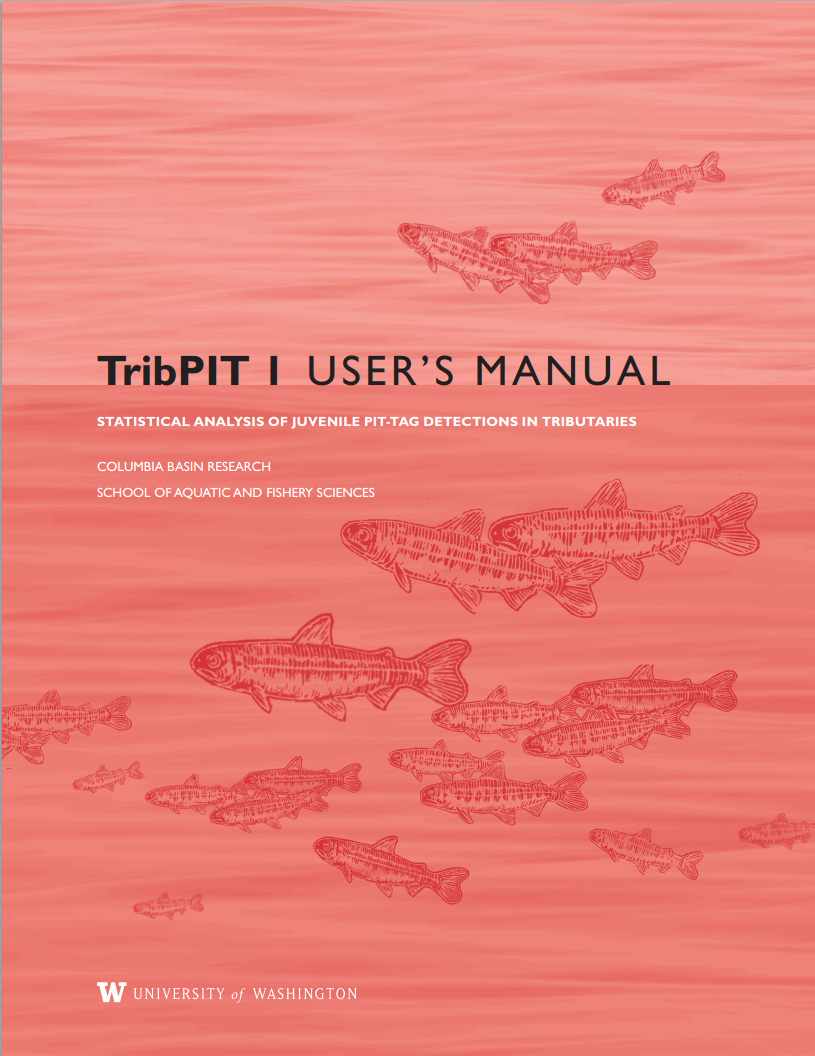 Salmon Pink TribPIT 1 User's Manual cover filled with swimming smolts (Decorative) 