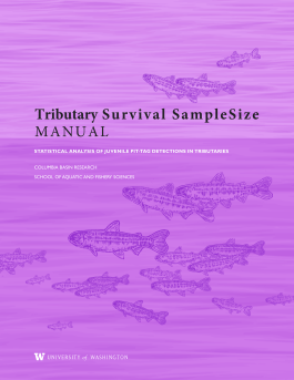Light Purple Cover of Tributary Survival SampleSize with salmon smolts (Decorative)